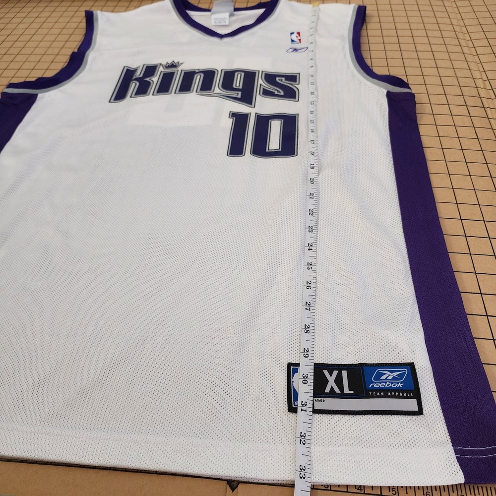 Vintage XL Reebok NBA Sacramento Kings Mike Bibby Basketball Jersey #10